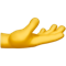 Palm Up Hand emoji on Apple